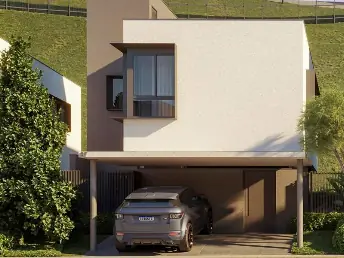 Casa do condomínio Vista Alta, com garagem coberta e jardim